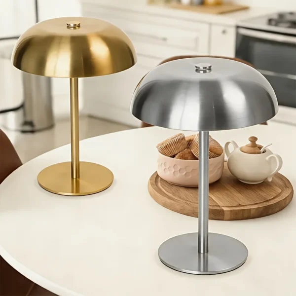 Sb30987138a324cbe91dbf593bf66548dM.webp Mushroom Bedside Night Light with 1800mAh Battery, 3 Color Temperatures Adjustable, Button Control, USB Rechargeable
