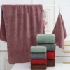 High Quality Thick Coral Velvet Bath Towels, Soft and Absorbent Towels
