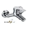 Chrome Bathroom Faucet Bathtub Facuet Wall Mounting Cold and Hot Shower Faucet
