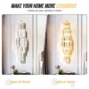 Sb456064f091a452abbd05034deab31e5O.webp Modern Crystal Wall Lamp 3-Layer Wall Crystal Sconce Light E14 Led Corn Lights