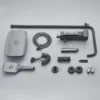 Gun Grey Piano Digital 4 Function Shower Set Bathroom Faucets Hot Cold Waterfall Digtial Display Tap Rainfall Shower System