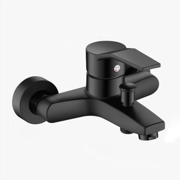 Shower Faucet Made of Alloy Material, Wall-Mounted Triple Mixer Faucet, Comfortable to Hold, Suitable for Home Bathroom