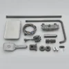 Gun Grey Piano Digital 4 Function Shower Set Bathroom Faucets Hot Cold Waterfall Digtial Display Tap Rainfall Shower System
