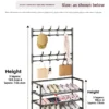 Multi-layer Door-mounted Shoe Hat Rack - Simple Assembly Household Integrated Multi-functional Storage Cabinet for Home Use