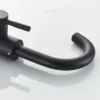 Black Nickel Bathroom Basin Faucet 304 Stainless Steel Hot Cold Wash Mixer Crane Tap 360 Rotation Sink Faucets Single Handle