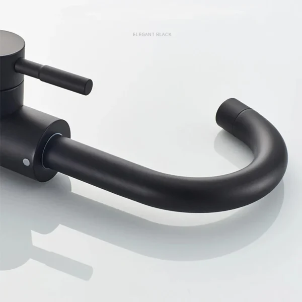 Black Nickel Bathroom Basin Faucet 304 Stainless Steel Hot Cold Wash Mixer Crane Tap 360 Rotation Sink Faucets Single Handle