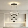 Sbbd6422d4a16421ea3fe9bac6b571e18C.webp LED Pendant Light Three Color Temperatures 4 Crystal Balls Soft Light Adjustable Suspension Line Home Ceiling Lights for Living