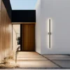 Sbc1fc5421b7a4a239976742eb558fbd28.webp Outdoor Porch Light Waterproof Rust Resistant Stainless Steel Sconces Black Long-strip Style Lighting Fixture