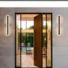Sbd43da4b364742f298a542fe32696dc1r.webp Outdoor Porch Light Waterproof Rust Resistant Stainless Steel Sconces Black Long-strip Style Lighting Fixture