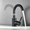 Bathroom Basin Faucet Hot and Cold Wash Mixer Faucet 360 Rotating Sink Faucet Bathroom Single Handle Faucet 304 Stainless Steel