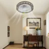 18.5 Inch Ceiling Fan Light Modern Ceiling Fan Light Ceiling Fan Light With Remote Control 35db For Bedroom, Living Room, Kitchen