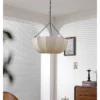 Japanese Wabi Sabi Retro Fabric Pendant Lights Living Dining Room Chandelier Lighting