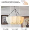 Japanese Wabi Sabi Retro Fabric Pendant Lights Living Dining Room Chandelier Lighting