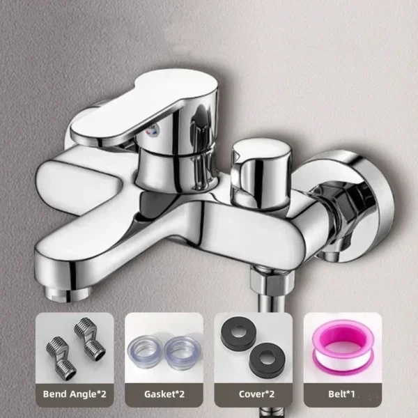 Bathroom Shower Faucet Mixing Valve Shower Shower Set Bathtub Mixing Switch Triple Hot and Cold Faucet Shower Faucet