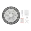18.5 Inch Ceiling Fan Light Modern Ceiling Fan Light Ceiling Fan Light With Remote Control 35db For Bedroom, Living Room, Kitchen
