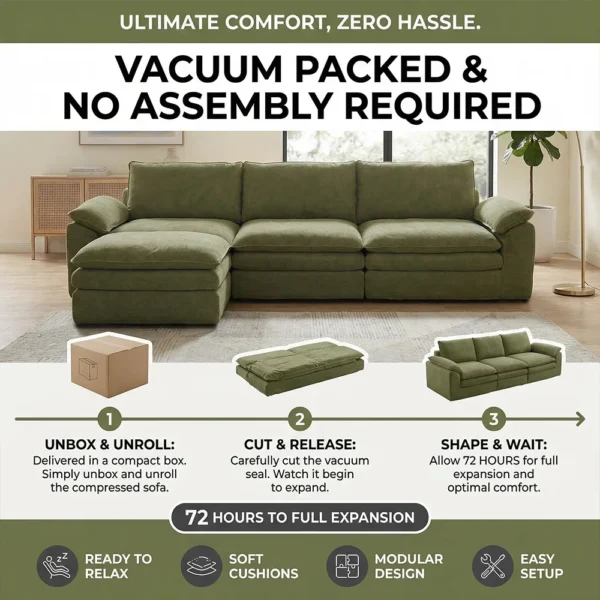 Sca6533b9654c495694f747b25a38eaf6e.webp Modern Cloud Modular Sofa Set, Soft Thick Memory Foam, Frameless Couch with Pillows, Easy Assembly for Living Room Bedroom