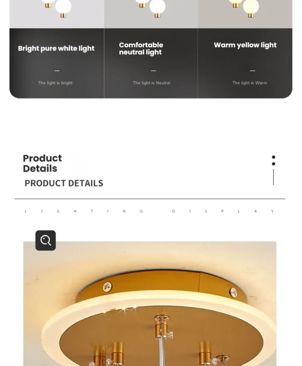 Scaad8bfc253d4c21bcaf8a9b7d60caafI.webp Lollipop-Shaped LED Pendant Light, with Three Adjustable Light Colors, Remote Control/Switch Operation, and Adjustable Height
