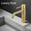 Brush Gold Basin Faucet Chrome Hot and Cold Mixers Wash Basin Faucet Taps Black Basin Faucets