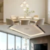 Scde775121bab431ab8138fed66f4a6c1K.webp LED Pendant Light Three Color Temperatures 4 Crystal Balls Soft Light Adjustable Suspension Line Home Ceiling Lights for Living