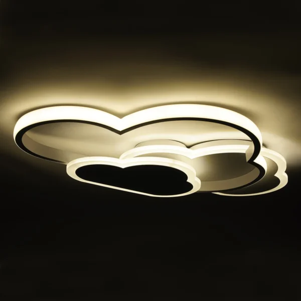Scfc4cac15da240b4bc9336a1ee55c014k.webp Cloud Shape LED Ceiling Light Fixture Modern 3-Color Lighting Acrylic Ceiling Lamp for Living Room Bedroom Kid's Room 52x31cm
