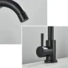 Black Nickel Bathroom Basin Faucet 304 Stainless Steel Hot Cold Wash Mixer Crane Tap 360 Rotation Sink Faucets Single Handle