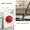 Square Plush Kitchen Rug Soft Flannel Non Slip Absorbent Floor Mat for Bathroom Toilet