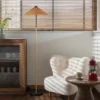 68 inch Floor Lamp Minimalist Rattan lampshade traditional style Lamp Hotel Guest Room Living Room