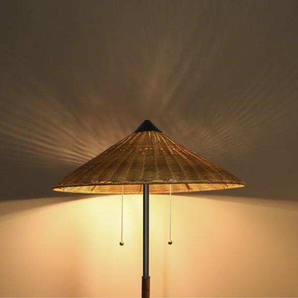 68 inch Floor Lamp Minimalist Rattan lampshade traditional style Lamp Hotel Guest Room Living Room
