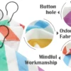 Waterproof Wavy Striped Shower Curtain Set, Modern Aesthetic Fabric Bath Curtain for Home Hotel Bathroom Decor