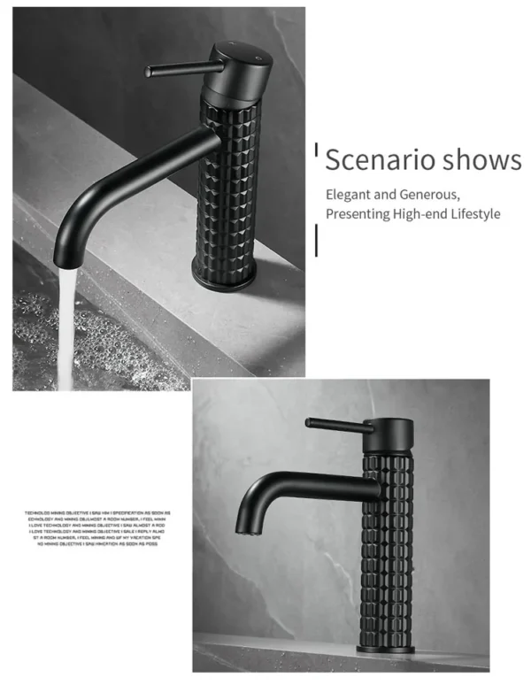 Brush Gold Basin Faucet Chrome Hot and Cold Mixers Wash Basin Faucet Taps Black Basin Faucets