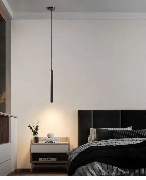 Nordic LED Cord Pendant Lighting for Kitchen Bedside Adjustable Line Suspended Hanging Lamps Chandelier