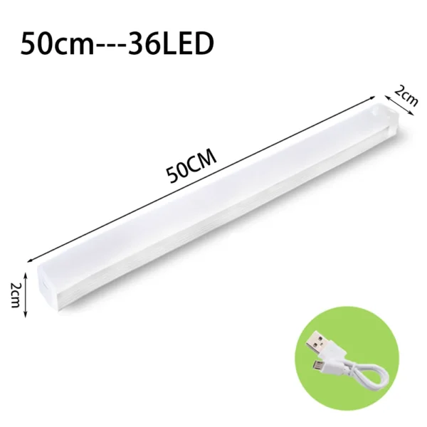 Sd8427913c194430aaba2285635cd6fa2B.webp LED Motion Sensor Light Wireless LED Night Light Type C Rechargeable Light Cabinet Wardrobe Lamp Staircase Backlight For Kitchen