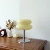 Macaron Glass Table Lamp Trichromatic Dimming Living Room Atmosphere Lamps Eye Protection Decor