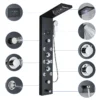 Sd9dac3e53b354a07887fb26cd2027e67v.webp LED Shower Panel Waterfall Rain Digital Display Shower Faucet System Set Bathroom Column Mixer With SPA Massage Jet