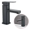 Bathroom Faucets Black/Chrome Hot and Cold Mixer Faucets Vanity Bathroom Kitchen Deck Mounted Bathroom Sink Faucets