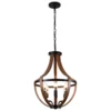 Sda55ce217e70402d994cfa2b4e4fdec1o.webp Modern Rustic Wooden Pendant Light Fixture - 17 Inch Diameter - Handmade Natural Wood Kitchen Dining Room Lighting