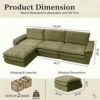 Sdc5e2ec675ab4dfd94276251d0410171v-1.webp Modern Cloud Modular Sofa Set, Soft Thick Memory Foam, Frameless Couch with Pillows, Easy Assembly for Living Room Bedroom