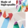 Waterproof Wavy Striped Shower Curtain Set, Modern Aesthetic Fabric Bath Curtain for Home Hotel Bathroom Decor