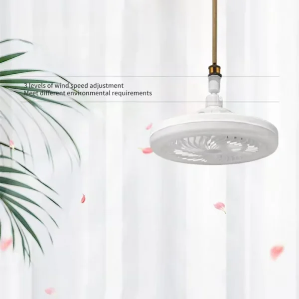 Rotatable 3in1 Ceiling Fan with Remote Control Lighting Lamp E27 Converter Base