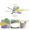 LED 30W Ceiling Fan Light E27 with Remote Control for Dimming Suitable for Living Room Study