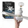 LED 30W Ceiling Fan Light E27 with Remote Control for Dimming Suitable for Living Room Study