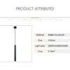 Nordic LED Cord Pendant Lighting for Kitchen Bedside Adjustable Line Suspended Hanging Lamps Chandelier