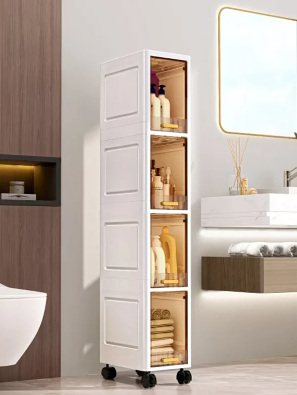 Se3ca734ea490474d90ded942ce0ace7dC-1.webp Gap storage cabinet, multi-functional ultra-thin organizer-suitable for kitchen and bathroom gaps, storage cabinet, home storage