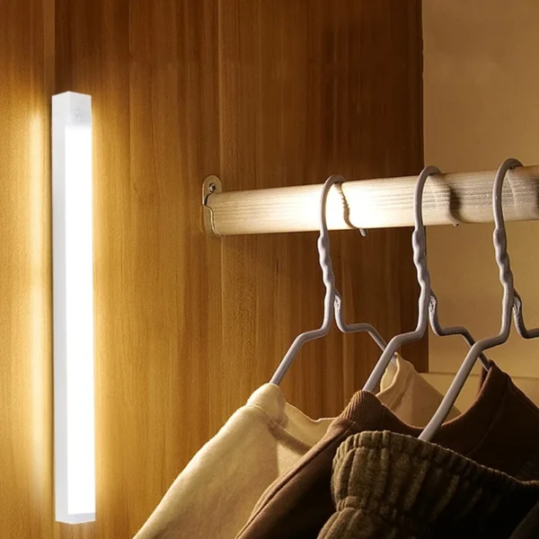 Wireless USB Rechargeable Motion Sensor LED Bar Light Induction Night Light Portable Cordless Magnetic