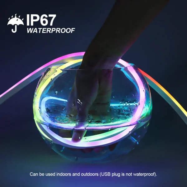 Se850231ddf4844839ea05eb1f61a7720M.webp Bluetooth Dream Color RGB LED Neon lights Waterproof Soft Tube Flexible Dimmable Ribbon