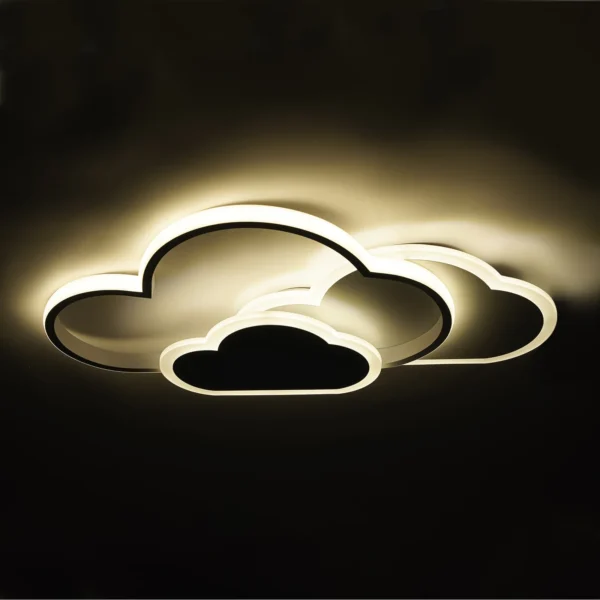 Se9c89799777d454ba9c919330be8dd27w.webp Cloud Shape LED Ceiling Light Fixture Modern 3-Color Lighting Acrylic Ceiling Lamp for Living Room Bedroom Kid's Room 52x31cm