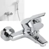 Shower Faucet Made of Alloy Material, Wall-Mounted Triple Mixer Faucet, Comfortable to Hold, Suitable for Home Bathroom