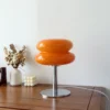 Macaron Glass Table Lamp Trichromatic Dimming Living Room Atmosphere Lamps Eye Protection Decor