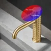 Brush Gold Basin Faucet Chrome Hot and Cold Mixers Wash Basin Faucet Taps Black Basin Faucets