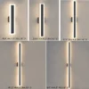 See237733d9804279b97347afa29e6f29y.webp Outdoor Porch Light Waterproof Rust Resistant Stainless Steel Sconces Black Long-strip Style Lighting Fixture